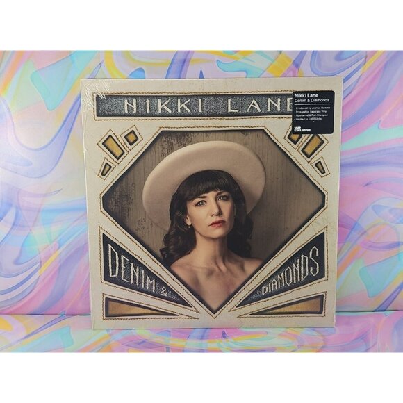 Nikki Lane - Denim & Diamonds (Record) New Sealed, Seaglass Color, Numbered
